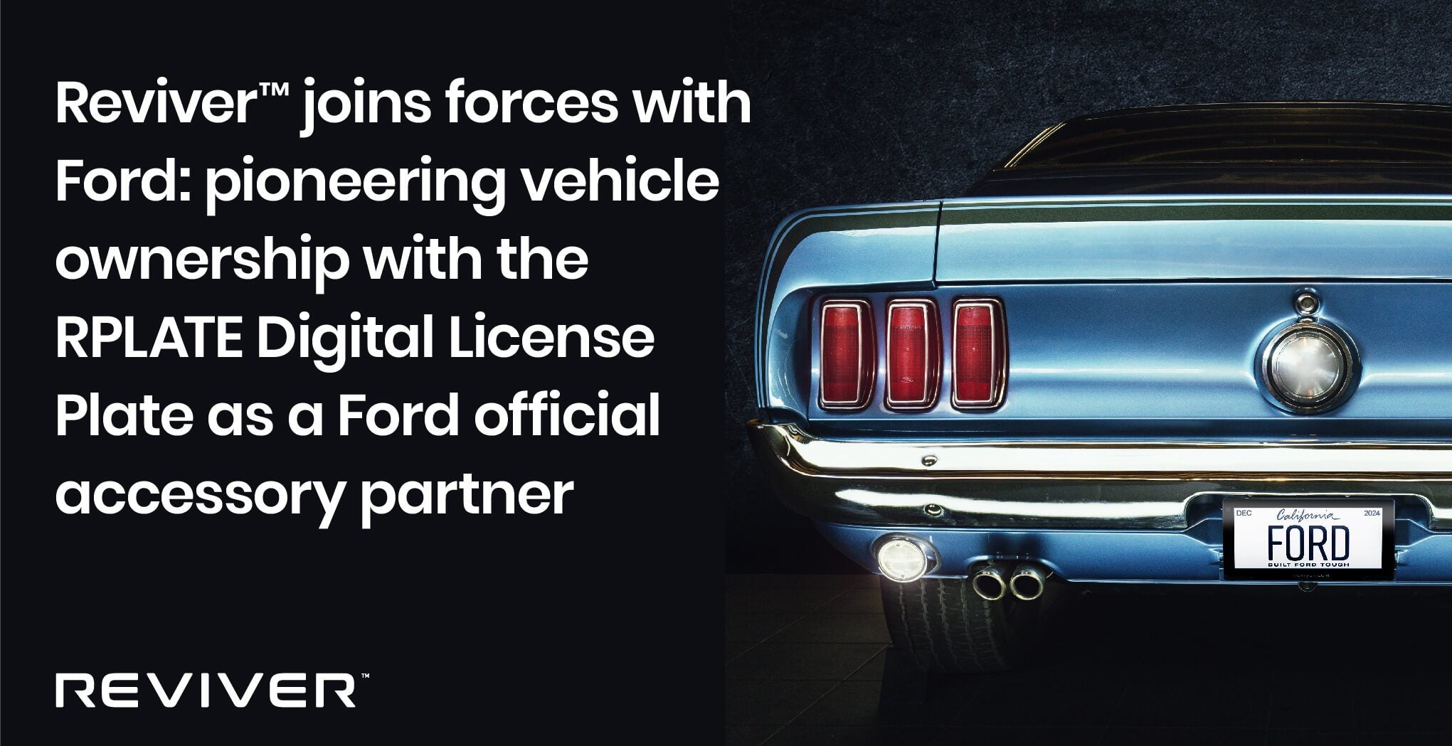 Reviver™ and Ford Partner to Revolutionize Vehicle Ownership with The RPlate Digital License Plate