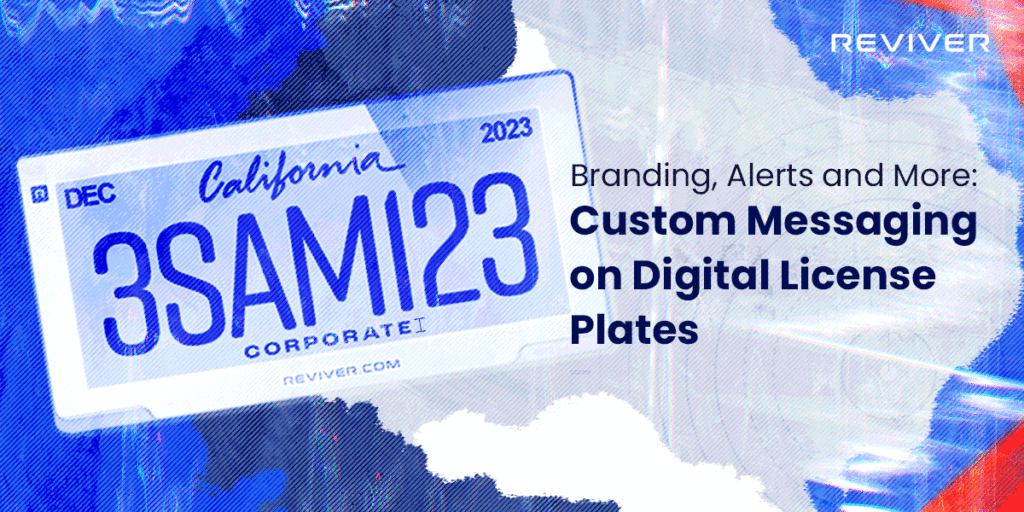 Custom Messaging on Digital License Plates for Commercial Fleets